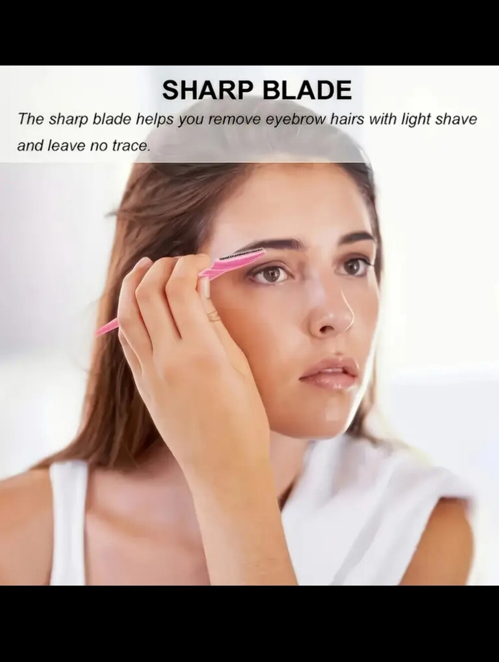 1$ Add On⭐ Stainless Steel Eyebrow Razor (Random Color) - Picture 3 of 4